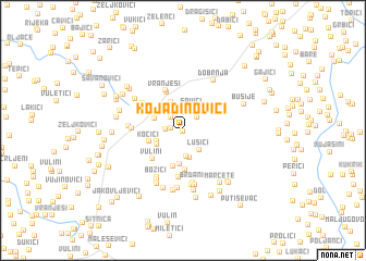 map of Kojadinovići