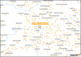 map of Kojan-dong