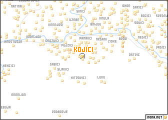 map of Kojići