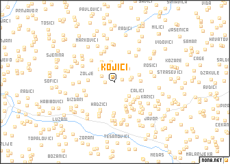 map of Kojići