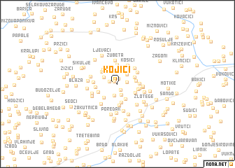 map of Kojići