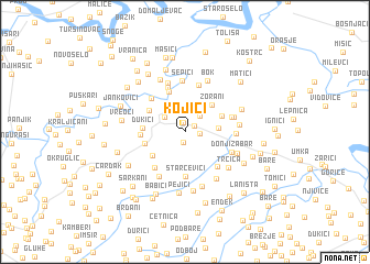 map of Kojići