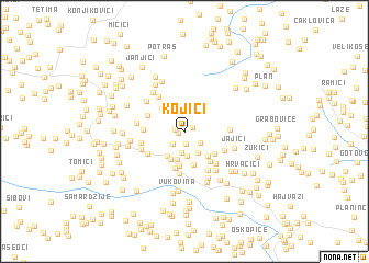 map of Kojići