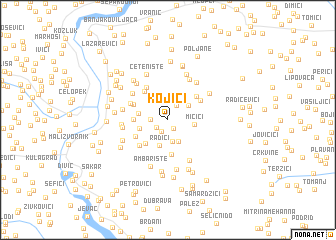 map of Kojići