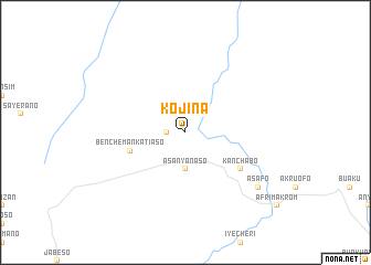 map of Kojina