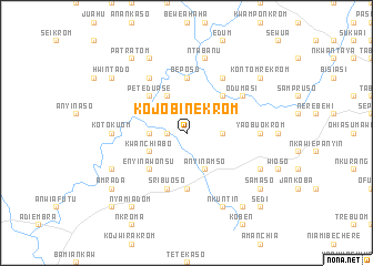 map of Kojobinekrom