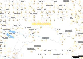 map of Kojŏng-dong