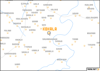 map of Kokala