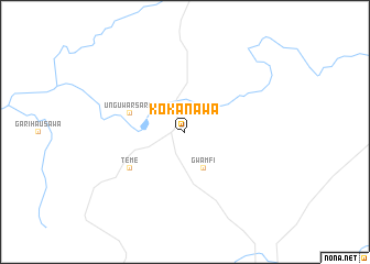 map of Kokanawa