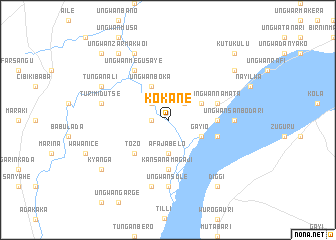 map of Kokane