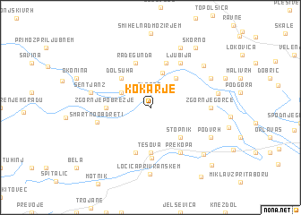 map of Kokarje