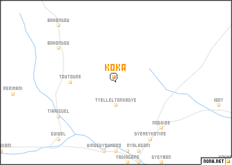 map of Koka