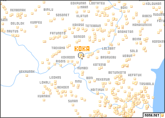 map of Koka