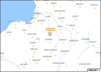 map of Koka