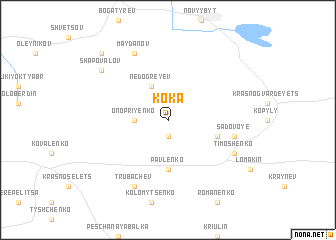 map of Koka