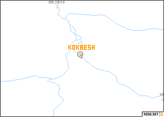 map of Kokbesh