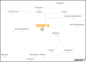 map of Kok-Biye