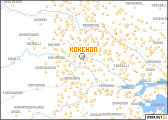 map of Kok-ch\