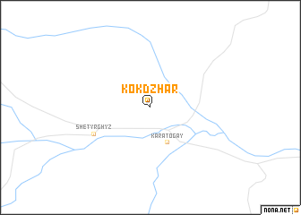 map of Kok-Dzhar