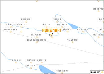 map of Kokemäki