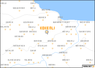 map of Kökenli