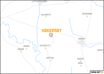 map of Kokernot