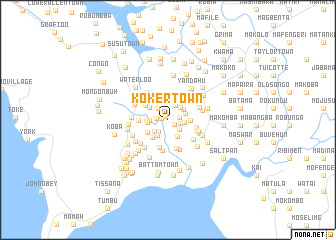 map of Koker Town