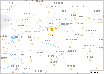 map of Koke