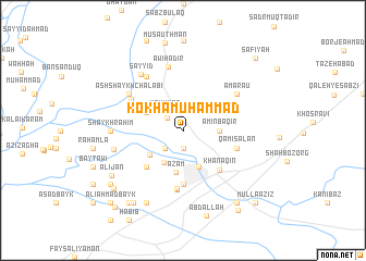 map of Kokha Muḩammad