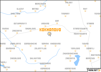 map of Kokhanovo