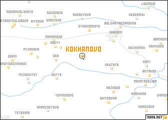 map of Kokhanovo