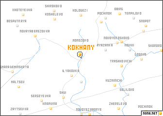 map of Kokhany