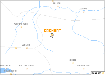 map of Kokhany