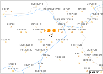 map of Kokhan