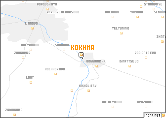 map of Kokhma
