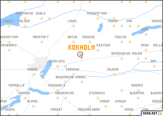 map of Kokholm