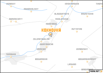 map of Kokhovka