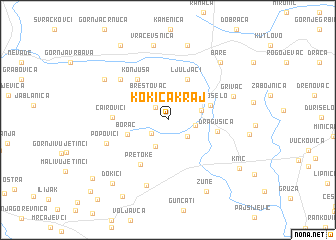 map of Kokića Kraj