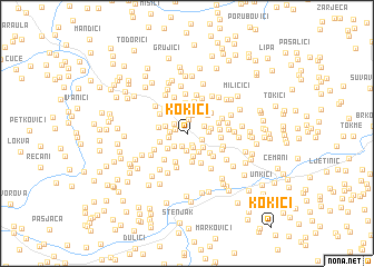 map of Kokići