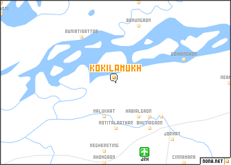 map of Kokilāmukh