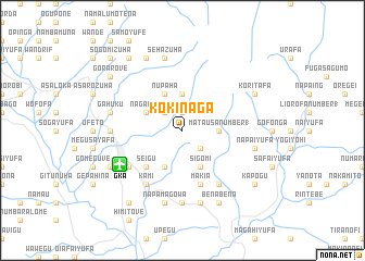 map of Kokinaga