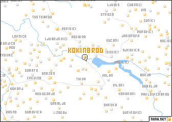 map of Kokin Brod