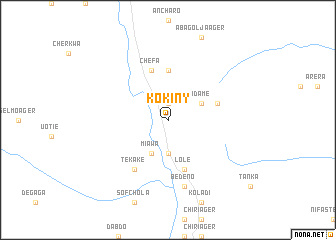 map of Kʼokʼiny