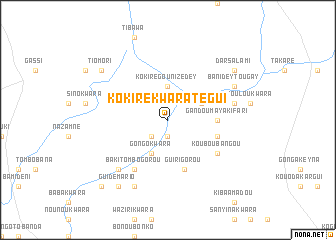 map of Kokiré Kwara Tégui