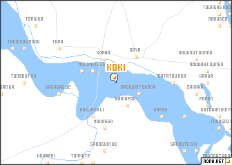 map of Koki