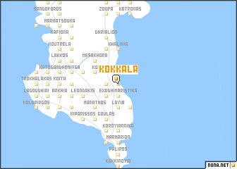 map of Kokkála