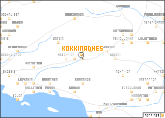 map of Kokkinádhes