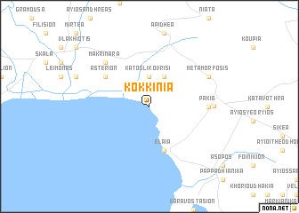 map of Kokkiniá