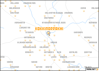 map of Kokkinórrakhi