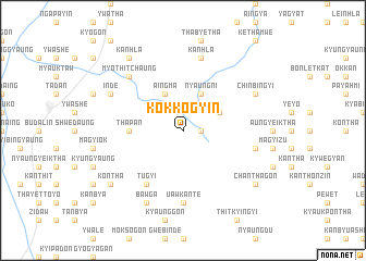 map of Kokkogyin